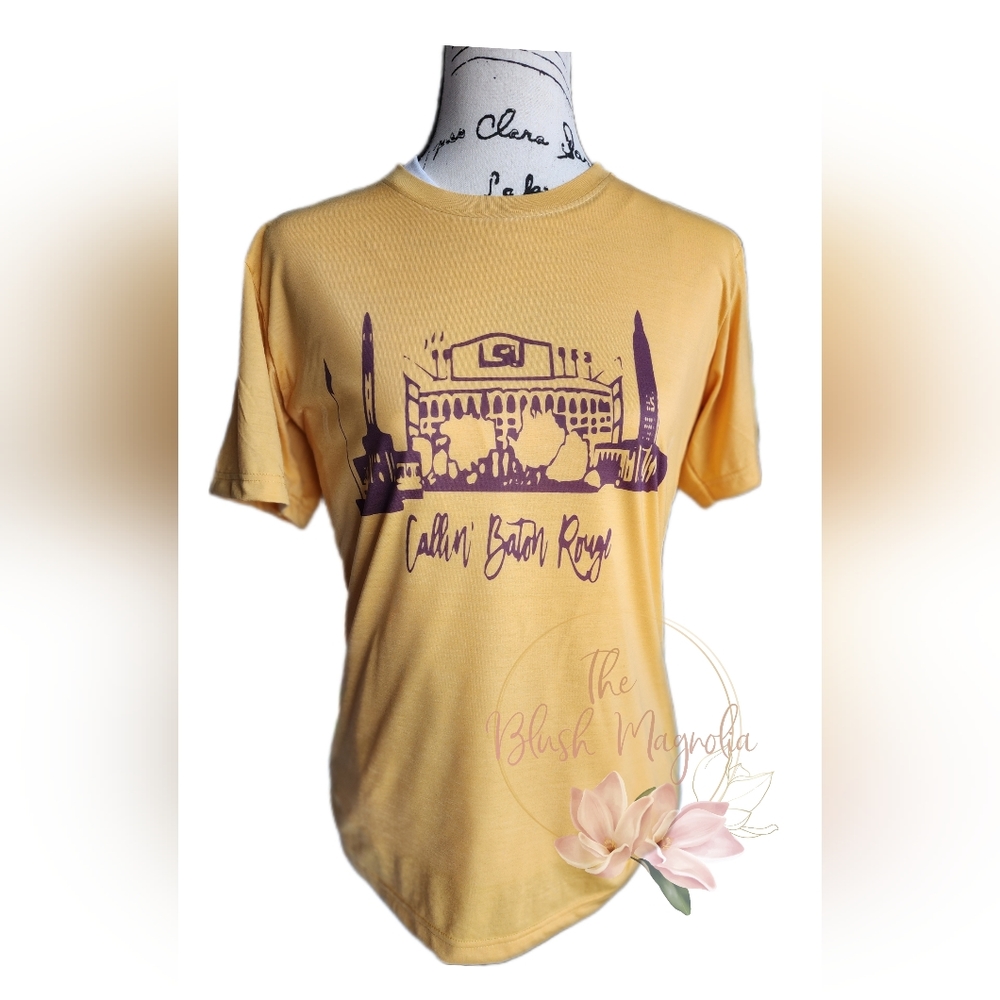 Callin' Baton Rouge Tees - LSU Football Game Day Shirt - Garth Concert Tees